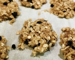 Bakeless Apple Walnut Oatmeal Cookies