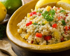 Lemon Ginger Springtime Quinoa Salad