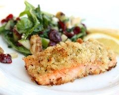 Pecan Coated Wild Alaskan Salmon Salad