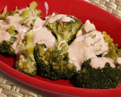 Sweet Asian Peanut Sauce and Broccoli